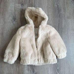 Zara Faux Fur Coat Toddler